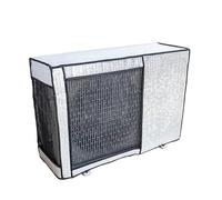Outdoor AC Unit Cover Waterproof Aluminum Foil Protection with Breathable Mesh & Elastic Band Fits Heat Pump (37x27x14in / 94x68x36cm) - Weather Shield