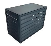 Outdoor AC Unit CoverAluminum AllWeather Protective Cover for Air Conditioner Trash Can Enclosure Freestanding Fence Panels Durable Flower Stand Condenser Protection