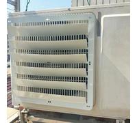 Outdoor AC Unit CoverStainless Steel Wind Shield for Enhanced Heat Dissipation Air Conditioner Protection from Direct Wind Blowing Weather Resistant and Durable