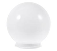Outdoor Acrylic Globe Lamp Shade, 9.50cm Socket Diameter White | Eye-friendly Diffusion, Smooth Surface, Contemporary Style, 1 X Lampshade for Post Lights