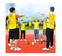 Outdoor Activities Field Day Games Set Outdoor Lawn/Beach Teamwork Games for Adults ABS Block Stacking Tower