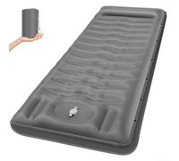 Outdoor Adventure Ready Inflatable Sleeping Pad with User Friendly Foot Pump System (Navy blue)