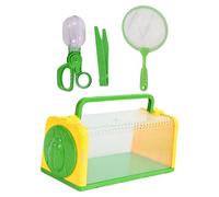Outdoor Adventure Set For Children Insecta Container Box With Tweezers Catching Net Insecta Observing Set And Collection Cage Catcher For Kids With Tweezers