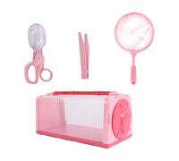 Outdoor Adventure Set For Children Insecta Container Box With Tweezers Catching Net Insecta Observing And Collection Cage Catcher For Kids With Tweezers