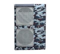 Outdoor Air Conditioner Cover 600D Oxford Fabric Waterproof & Dustproof UV Resistant with Ventilation Mesh Gray Fits 96x40x125cm Units