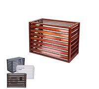 Outdoor Air Conditioner Cover, Aluminum Plant Support Shelf, Multifunctional Planter Stand, Weatherproof AC Unit Protection, Stylish Outdoor Décor