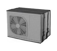 Outdoor Air Conditioner Cover, Black Mesh Cover for AC Outside Unit, Air Conditioning Accessories, Protect from Leaves Branch Clogging [XL]