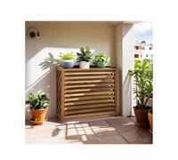 Outdoor Air Conditioner Cover, Decorative Privacy Fence for Balconies, Apartments & Gardens, Weather-Resistant, 100x43x94cm - Stylish & Functional AC Unit Screen.
