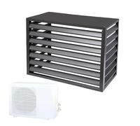 Outdoor Air Conditioner Cover Decorative Privacy Fence WaterResistant Heat Pump Cover H. 70 x L. 100 x P. 50 cm Gray/Brown/White Stylish Protection for Your AC Unit