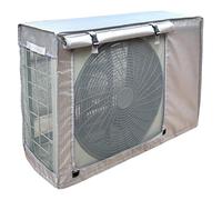 Outdoor Air Conditioner Cover, Heavy-Duty Oxford Cloth AC Cover with Breathable Mesh, All-Season Protective AC Unit Covers for Mini Split Outside Condenser(Silver,30.7x11x21.6in/80x28x55cm)