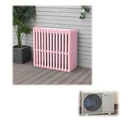 Outdoor Air Conditioner Cover Solid Wood Flower Rack Waterproof Decorative Grilles to Conceal AC Unit Stylish Plant Stand for Garden & Patio Use