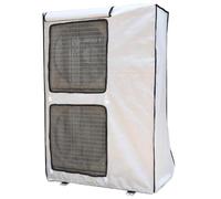 Outdoor Air Conditioner Cover Waterproof & UV Resistant All Weather Protection for AC Unit Silver Fits 92x35x125cm (36x14x49in) Outdoor AC Cover