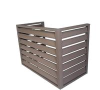 Outdoor Air Conditioner Cover, Weather-Resistant Protective Guard for Mini Split Units, Decorative Privacy Screen and Fence, Aluminum Alloy Construction