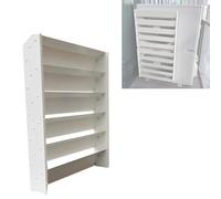 Outdoor Air Conditioner Cover Wind Deflector Stainless Steel Excellent Heat Dissipation Fits 55x55cm/22x22in Units Protects from Weather Elements