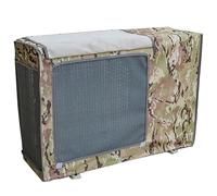 Outdoor Air Conditioner Cover Windproof 600D Oxford Fabric Fits Compressor & Heat Pump Units (Brown 78x55x28cm/31x22x11in) - Protection Against Elements