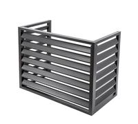 Outdoor Air Conditioner CoverAluminum AC Unit Protection Gray Waterproof Weatherproof Cover for Central Air Conditioners (100x50x70CM 3 Sides)