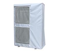 Outdoor Air Conditioner CoverWaterproof 600D Oxford Cloth Dustproof HVAC Protector for Window Split AC Units Vent Mesh Design (Silver 105x148x43cm)