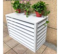 Outdoor Air Conditioner Enclosure, Heavy Duty Outdoor, Mini Split AC Unit Protective Cover, Noise Reduction(White,1.5P:100X50X70)