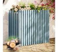 Outdoor Air Conditioner Fence Enclosure with Heavy DuStakes Trash Can Hiding Solution for Enhanced Outdoor Privacy and Aesthetics