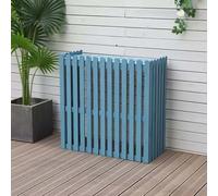 Outdoor Air Conditioner Fence Mesh ScreenPrivacy Cover for AC Units FreeStanding Wooden Trash Can Screens Protection & Enhanced Aesthetics