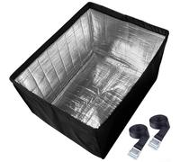 Outdoor air conditioner hood featuring waterproof Oxford cloth and reflective aluminum foil to protect window units against sun exposure, rain, and snow damage (53 * 38 * 40.5cm)