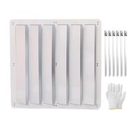 Outdoor Air Conditioner Unit Guide Plate - Galvanized Steel Vent Protection Screen Anti-Direct Blowing Baffle for 48cm/18.9in AC Units Fence Shield