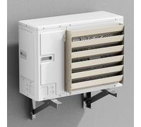 Outdoor Air Conditioner Wind Guide Cover Anti-Direct Blowing Baffle Cold Rolled Steel for Rain & Sun Protection Easy Installation 65x65cm Ideal for Outdoor Use