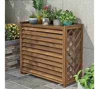 Outdoor Air Conditioning Cover Privacy Screen Fence,AC Covers For Outside To Hide Air Conditioner&For Outdoor Privacy,Split Air Conditioner Covers For Outside Units,Wooden Air Conditioner Fence Screen