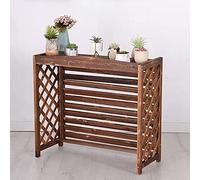Outdoor Air Conditioning Cover Privacy Screen Fence,Hide Air Conditioner Rack Flower Stand,Air Conditioner Fence Screen,Condensing Unit Protective Cover,Heavy Duty Outdoor Privacy Ac Shelf (Size : 85