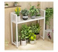 Outdoor Air Conditioning Rack,Unit Carbonized Air Conditioner Privacy Screen Plant,Outdoor Air Conditioner Unit Flower,for Outside Unit(White,120x35x90cm)
