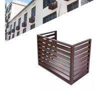 Outdoor Air Source Heat Pump Cover 5P Protective Aluminum Condenser Cover for AC Noise Reduct Multifunctal Plant RackWeatherproof &