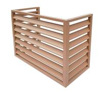 Outdoor Air Source Heat Pump Cover Condenser Protective Aluminum Mini-Split Condenser Cover Ideal for Plant Stand and Concealing Ac Unit (3sides-Champagne,100x70x50cm)