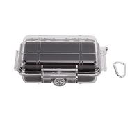 Outdoor Airtight Survival Case, Plastic Shockproof Box with Shock Absorption Liner, Transparent ABS Engineering Hard Plastic Storage Case for Camping, Hiking, Boating an (Transparent model, small