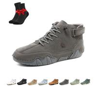 Outdoor All-Terrain Slip On Barefoot Hiking Beck Shoes,Breathable Non-Slip Barefoot Shoes,for Driving & Daily Wear(Grey,7.5 UK)