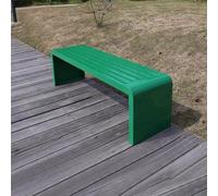 Outdoor All-Weather Garden Bench for 2 Metal Patio Seating for Yard Porch Backyard Lawn Park - Green 120cm Durable & Stylish Design