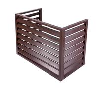 Outdoor Aluminum Air Conditioner Cover Decorative Fence for Concealing AC Units Weatherproof & Stylish 39.3x19.6x27.5 in Ideal for Exterior Use White Finish