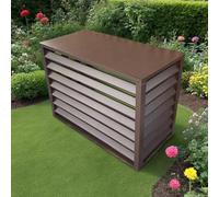 Outdoor Aluminum Air Conditioner Cover Heat Pump Shield Weatherproof AC Unit Enclosure Brown 100x50x70cmDurable Protection for Your HVAC System
