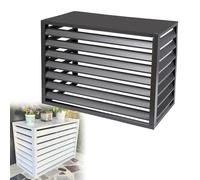 Outdoor Aluminum Air Conditioner Cover Weatherproof Heat Pump Shield & Split Unit Blinds Durable Fence Screen for AC Units Fits 1.5P4S Sizes