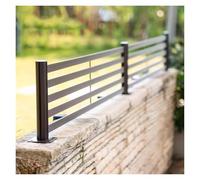 Outdoor Aluminum Alloy Fence Guardrail, Durable Crossbar for Enhanced Safety on Porch, Balcony, Deck, Garden, Patio