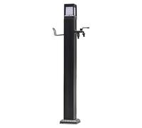 Outdoor Aluminum Alloy Water Column Dispenser - Antifreeze Hydrant with Dual Outlet & Sensor Light, 113.5cm Water Faucet for Garden Use
