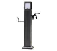 Outdoor Aluminum Alloy Water Column Dispenser - Antifreeze Hydrant with Dual Outlet & Sensor Light, 73.5cm Garden Faucet for Efficient Watering