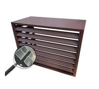 Outdoor Aluminum Durable Air Conditioner Cover Weatherproof Privacy Screen AC Unit Protection Stylish Lattice Design for Enhanced Aesthetics