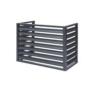 Outdoor Aluminum Privacy Fence Panel - Durable Trash Can Enclosure, Air Conditioner Cover, Flower Rack & Plant Stand for Backyard Garden, Stylish Shutters & Screen.