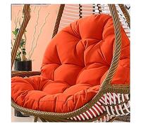 Outdoor And IndoorRattan Egg Chair Swing Cushion, Hanging Egg Chair Cushion Replacement, Washable Thick Rattan Swing Chair Egg Hanging Cushions, Waterproof And Sun-Resiatant,Orange ( Color : Orange )