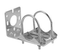 Outdoor Antenna Pole Mount Bracket Aluminum Alloy for Easy Installation | Dual U-bolt Clamps, Serrated Gripping Plates, Outdoor Wall Mounting Design, Fits Most TV Antennas