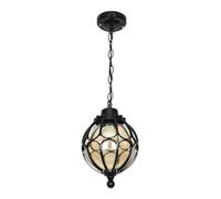 Outdoor Antique Bronze Pendant Light - Waterproof Round Chaner for Patio, Farmhouse, Entryway, Front Door