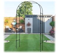 Outdoor Arches For Climbing PlantsGarden Trellis Patio Arch Trellis Arbor For Wedding Pergola For Garden7.9FT High(BlackW210 x H240cm)