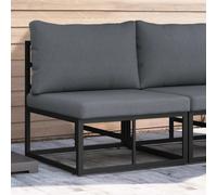 vidaXL Outdoor Furniture Black and Anthracite 70 x 71.5 x 71 cm Metal