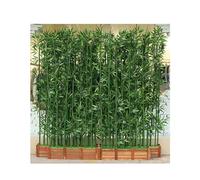 Outdoor Artificial Bamboo PlantsPrivacy Screen for Air Conditioners & Trash Cans Decorative Bamboo Fence for Garden Deck & Patio 80cm/31.5in14 X 1.5m Pole
