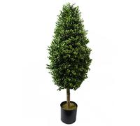 Outdoor Artificial Topiary Tree 120cm Buxus Ball Cone UV Resistant Botanik Leaf Green One Size